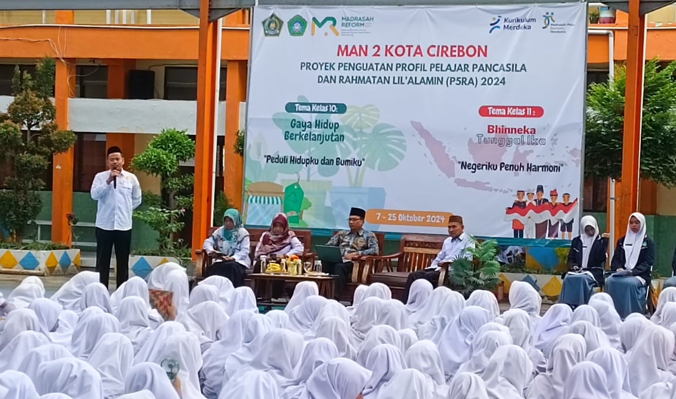 Tanamkan Toleransi, MAN 2 Kota Cirebon  Gelar Projek dengan Tema Negeriku Penuh Harmoni